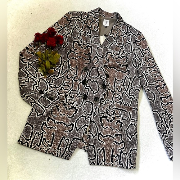 CAbi Jackets & Blazers - Cabi Python Snake Double Breasted Blazer - Size 12